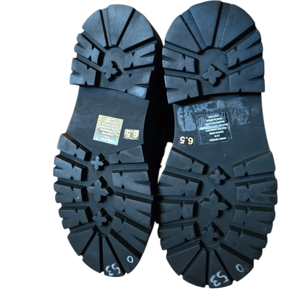 Steve Madden Reyen Leather Boots Size 6.5 - Picture 5 of 5